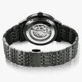 Titan Phoenix Skeletal Men's Automatic Watch Black Dial With Black Tone Stainless Steel Band, 90223NM01