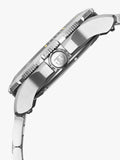 Titan Zero Hour Diver's Series Men's Watch Black Dial with Silver Stainless Steel Band | 100M Water Resistant, 10067KM01
