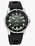 Titan Zero Hour Diver's Series Men's Watch Black Dial with Black rubber Strap | 100M Water Resistant, 10067KP01