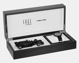 Titan Edge Carbon Fibre Unisex Watch Analog Black Dial with Black Leather Strap, 1881NL01