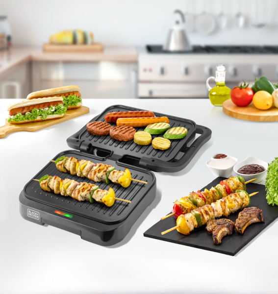 Black+Decker Panini Grill 1300W,PCG1300