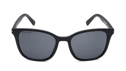 Fastrack Men's Square Sunglasses, Black Lens, UV protected, P418BK3