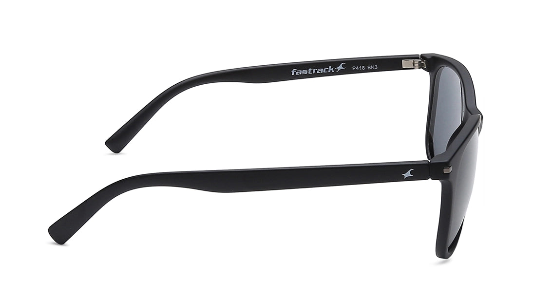 Fastrack Men's Square Sunglasses, Black Lens, UV protected, P418BK3 - image 4