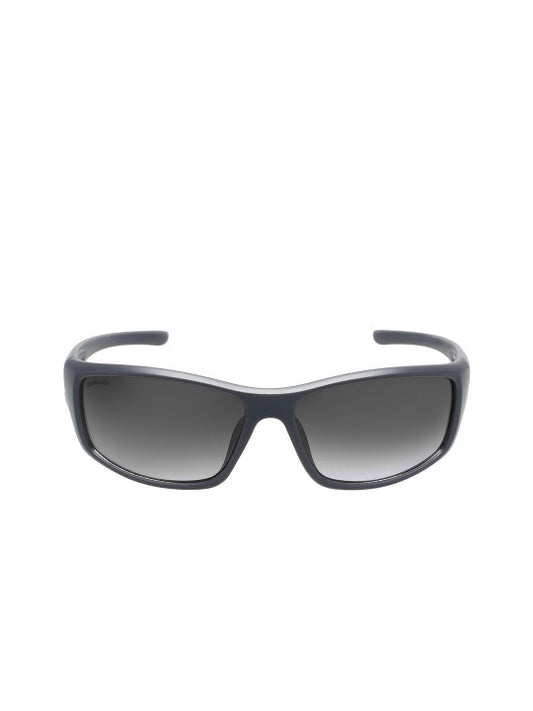 Fastrack P427BK9V Men's Sporty Wraparound Sunglasses Black Lens