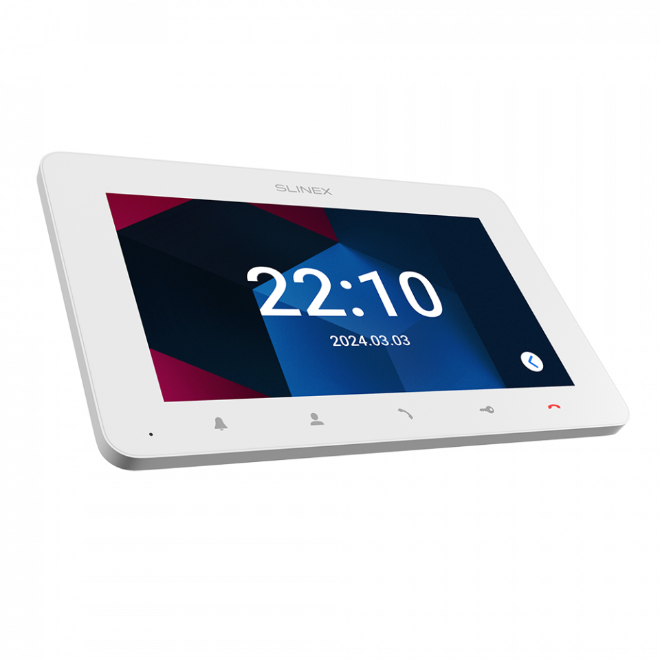 Slinex, SM-07-W Indoor Monitor | 7 Inches Video Door Phone Display, White