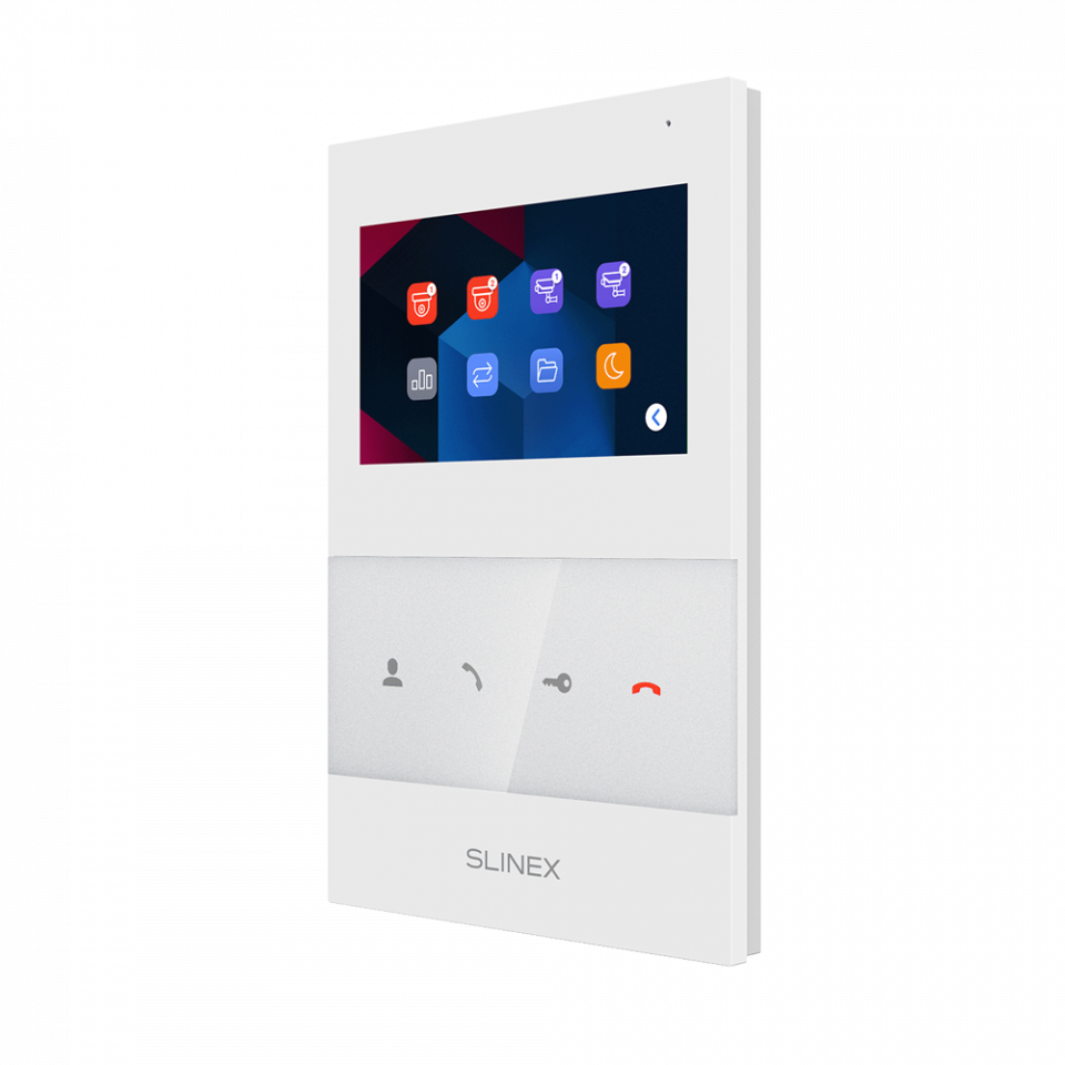 Slinex SQ-04M-W 4Inch Indoor Monitor with Memory – White Video Door Phone