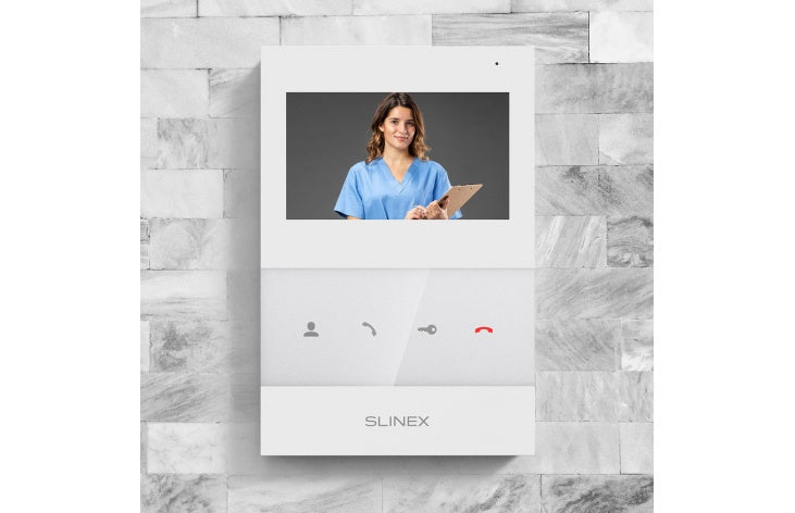 Slinex SQ-04-W Indoor Monitor – 4" Video Door Phone Display, White