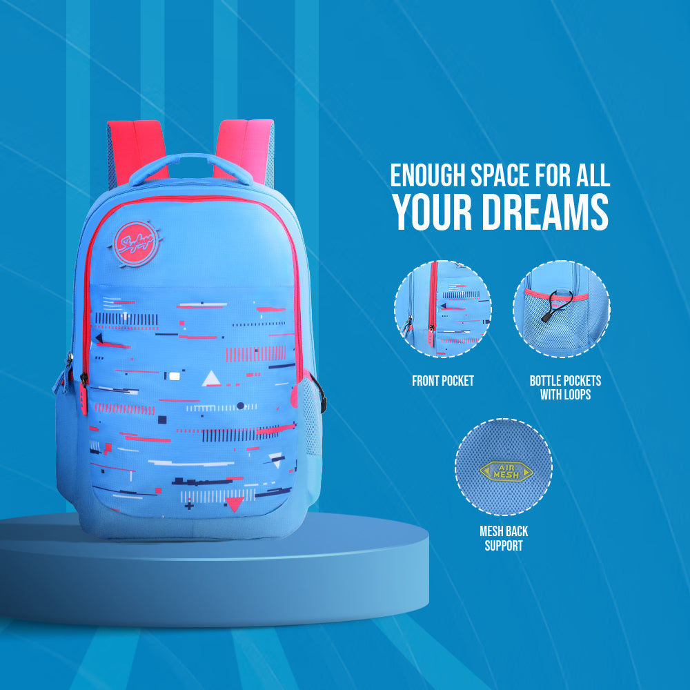 Skybags Squad 08 Backpack Teal, SQUAD08TL