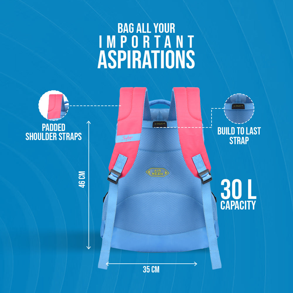 Skybags Squad 08 Backpack Teal, SQUAD08TL