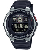 Casio, Menâ€™s Watch Digital, Black Dial Black Resin Band, AE-2000W-1BVDF
