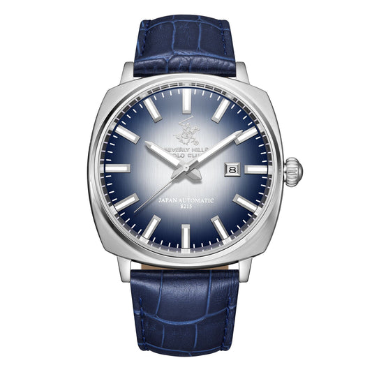 Beverly Hills Polo Club, Men's, Analog Watch, Blue Dial, with Leather Band, BH-BP3687X.399