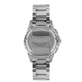 Quantum Men's Chronograph Watch Analog Black Dial with Silver Stainless Steel Band, PWG993.350