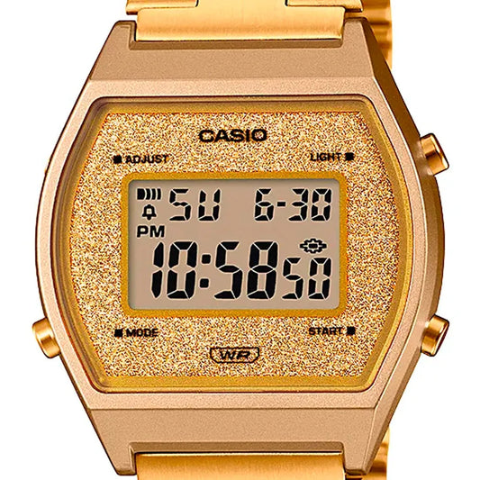 Casio Unisex watch, Gold Dial Gold Stainless Steel Strap, B640WGG-9DF