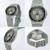 Quantum Men's Chronograph Watch Blue Dial Light Blue Silicone Band, PWG1147.300