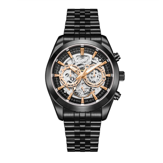 Lee Cooper, Men's, Analog Watch, Black Dial, with Stainless Steel Band, LE-LC08176.650