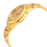 Seiko Men's Seiko 5 Automatic Analog Watch Gold Dial with Gold Stainless Steel Strap, SNKK20K