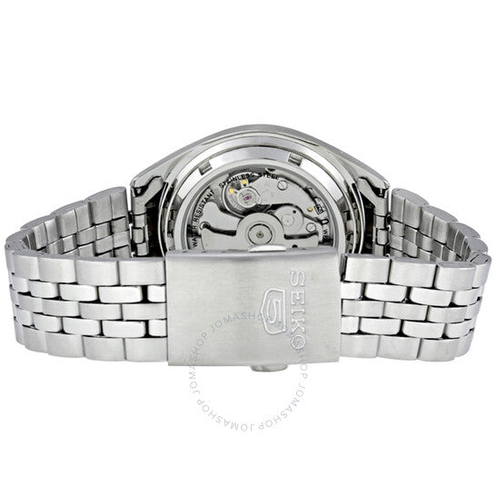 Seiko Men's Mechanical Watch,  Automatic 21 Jewels Grey Dial Silver Stainless Band, SNKL19J