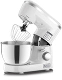 Black+Decker, 1000W 6 Speed Stand Mixer with Stainless Steel Bowl, SM1000