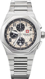 Swiss Military Hanowa Men's Chronograph Watch Grey Dial with Silver Stainless Steel Bracelet, SMWGI2102002