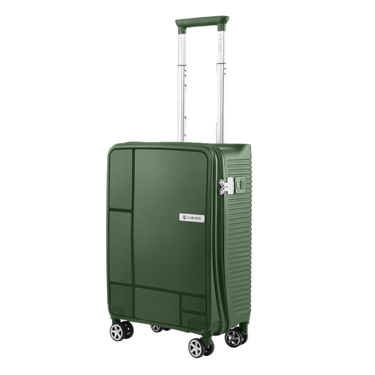 Carlton CA-GLOBETROTTER55GRN 55cm Green Hard Top Trolley