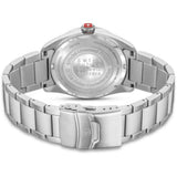 Swiss Military Hanowa Men's GMT Watch Black Dial with Silver Stainless Steel Bracelet, SMWGH2100904