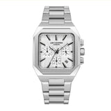 Lee Cooper Men's Watch Analog Silver Dial with Silver Stainless Steel Band, LC08143.330