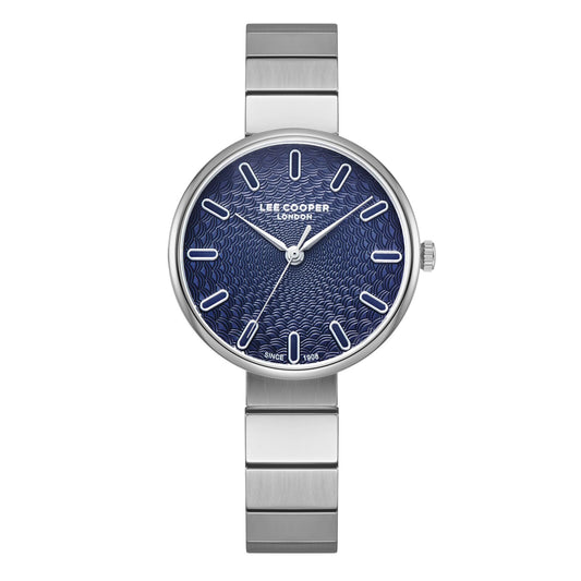 Lee Cooper, Men's, Analog Watch, Blue Dial, with Stainless Steel Band, LE-LC08069.390