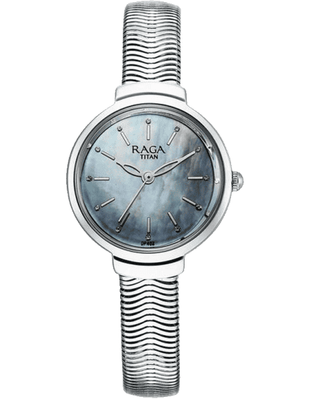Titan, Women, Analog, Watch, Mother of pearl Dial, Stainless steel Strap, 2737SM01
