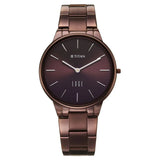 Titan Women's Analog Watch, Brown Dial with Stainless Steel Band, 2734QM03