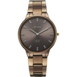 Titan Women's Analog Watch, Brown Dial with Stainless Steel Band, 2734QM05