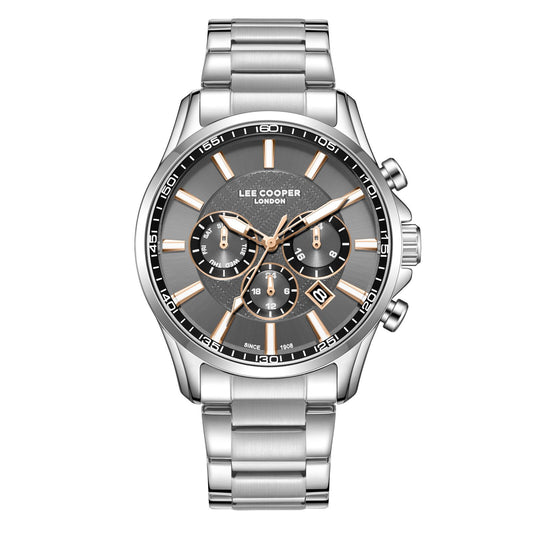 Lee Cooper, Men's, Analog Watch, Silver Dial, with Stainless Steel Band, LE-LC08149.360