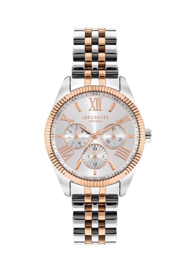 Lee Cooper Women's Watch Analog, Silver Dial Silver Metal Band , LC07811.530 