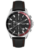 Lee Cooper Men's Watch Analog, Black Dial, Black Leather Strap, LC07290.351 