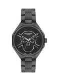 Lee Cooper Men's Watch Analog, Grey Dial, Black Stainless Steel Strap, LC07640.060 