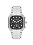 Lee Cooper Men's Watch Analog, Black Dial, Silver Stainless Steel Strap, LC07618.350 