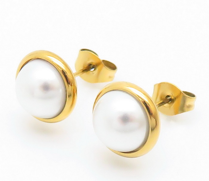 Lee Cooper Women's Earings - Gold/White