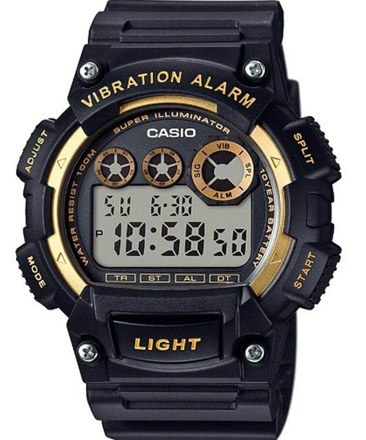 Casio men analog watch, black dial with comfortable strap, model CS-W-735H-1A2VDF, Bahrain