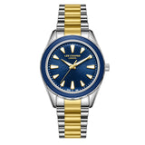 Lee Cooper Women's Watch Analog Blue Dial with Two-Toned Stainless Steel Band, LC08053.290