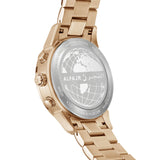 Alfajr Islamic Prayer Mens Watch Ana-Digital Balck Dial With Golden Stainless Steel Band, WA-30SB