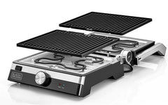 Black+Decker, 2000W Family Health Grill, Black/Silver, CG2000