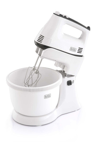 Black+Decker 300W, 5 Speed Multifunction Bowl And Stand Mixer, M700 Hand Mixers BL-M700