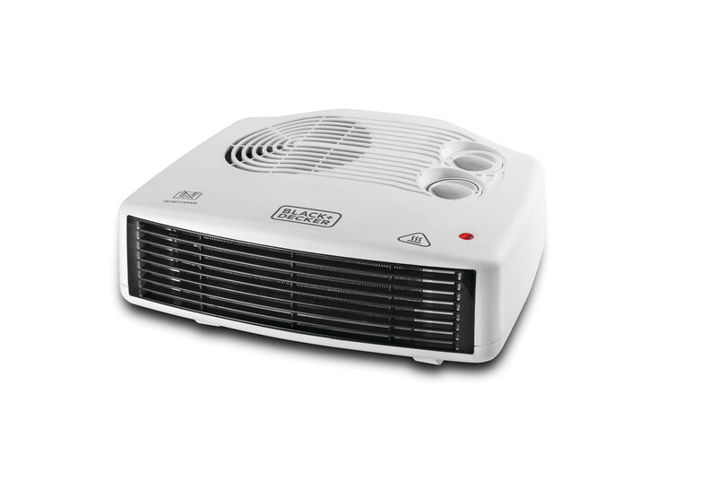 Black+Decker, Horizontal Fan Heater White, 2000W, HX230