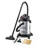 Black+Decker, 1610W, Wet and Dry Stainless Steel Tank Drum Vacuum Cleaner, 30 litre, Black/Silver, WV1450-B5 Vacuum Cleaner BL-WV1450