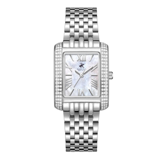 Beverly Hills Polo Club, Men's, Analog Watch, Silver Dial, with Stainless Steel Band, BH-BP3766C.320