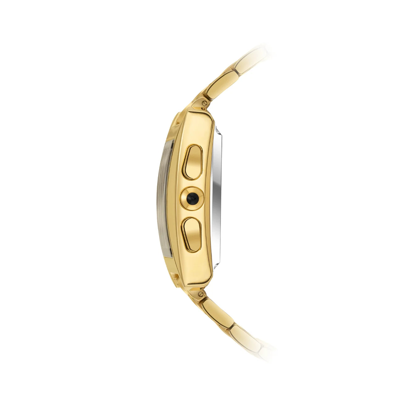 Alfajr Islamic Prayer Men's Digital Watch With Gold Stainless Steel Band, WL-08SG