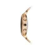 Alfajr Islamic Prayer Womens Watch Digital With Rose Gold Stainless Steel Band, WF-14SR