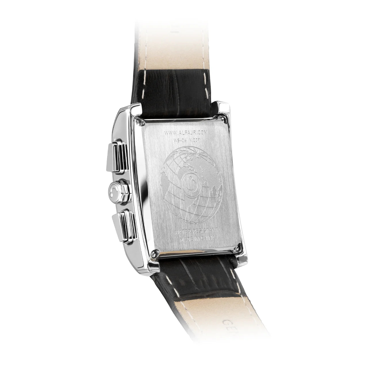 Alfajr Islamic Prayer Womens Watch Digital With Black Leather Strap, WS-06BLACK
