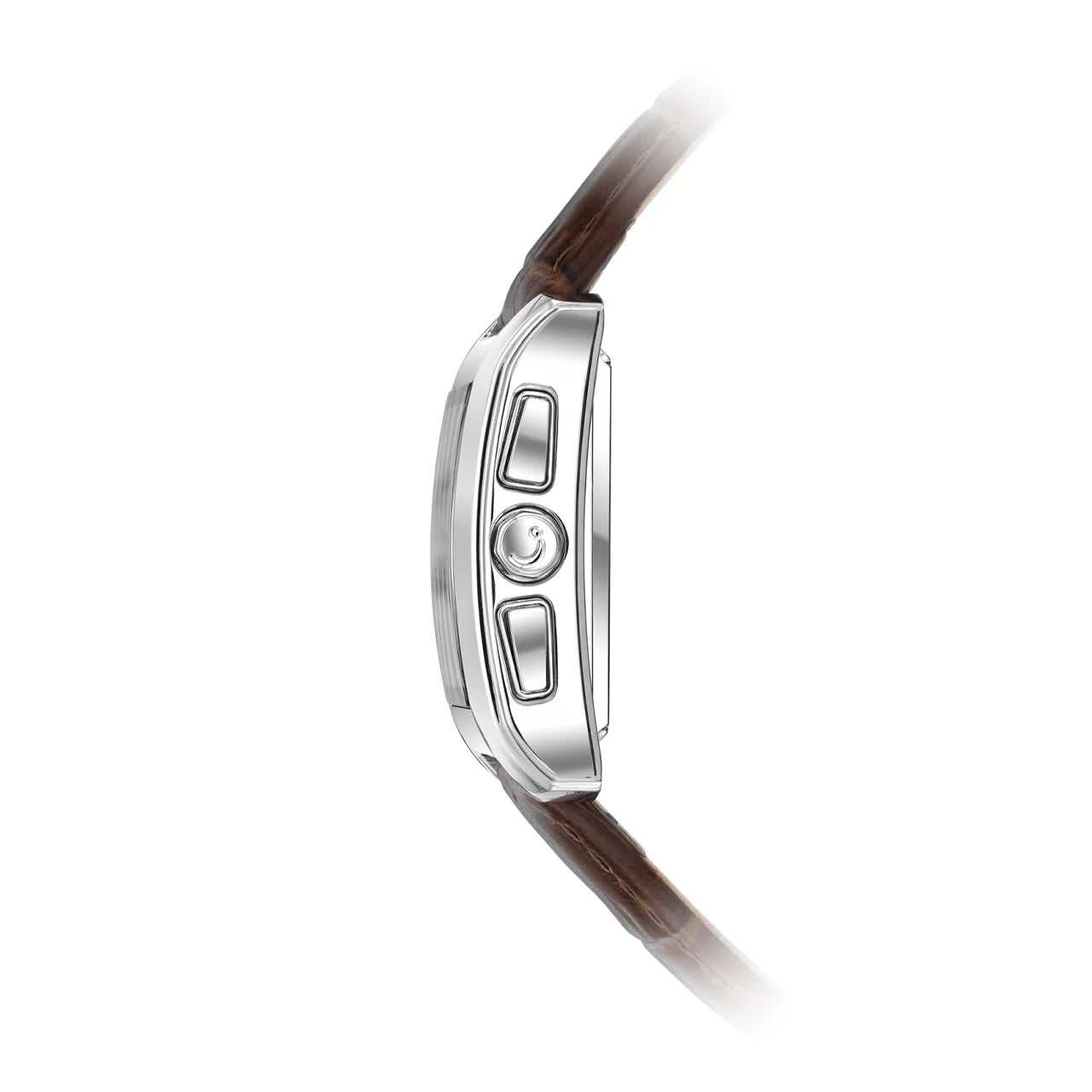 Alfajr Islamic Prayer Womens Watch Digital With Brown Leather Strap, WS-06BROWN