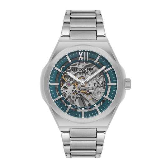 Lee Cooper, Men's, Analog Watch, Silver Dial, with Stainless Steel Band, LE-LC08051.370