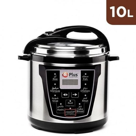Mr.Plus 10L Electric Pressure Cooker Smart Cooking with Large Capacity & Touch Control (Model MR2523) durable cookware for everyday kitchen use